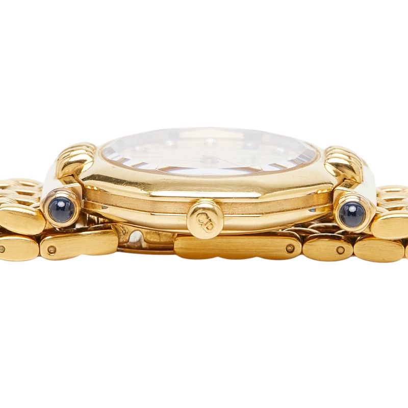 Dior Octagon Watch 151 Gold Stainless Steel Rhinestone — view 3