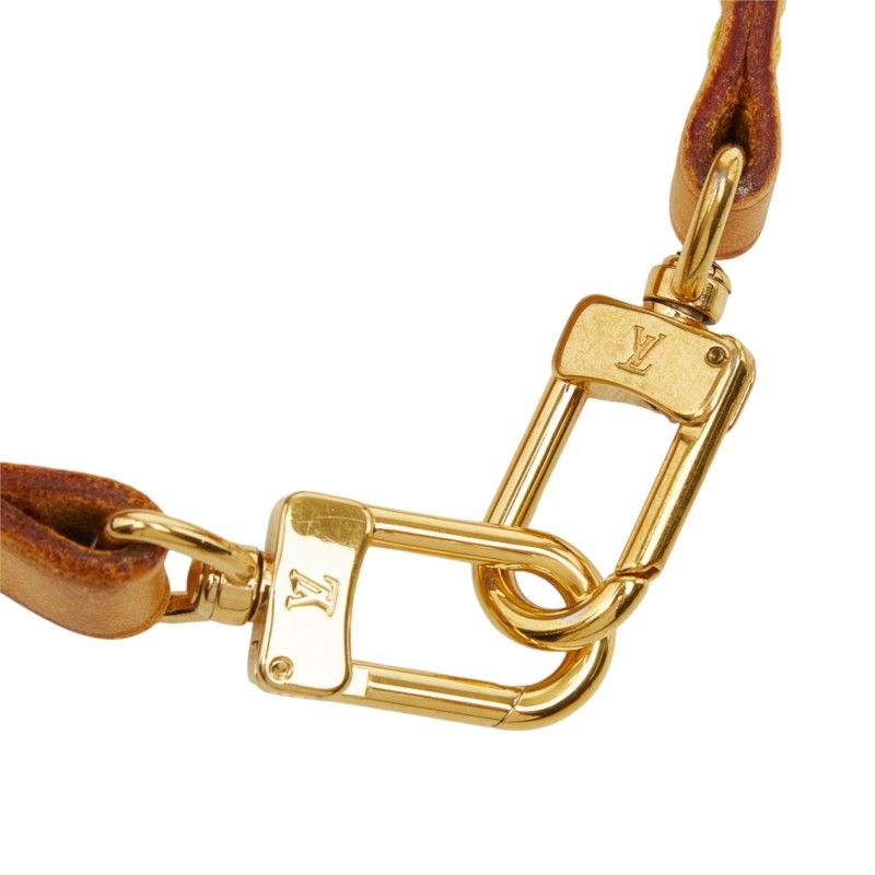 Louis Vuitton Shoulder Strap Brown Leather — view 4