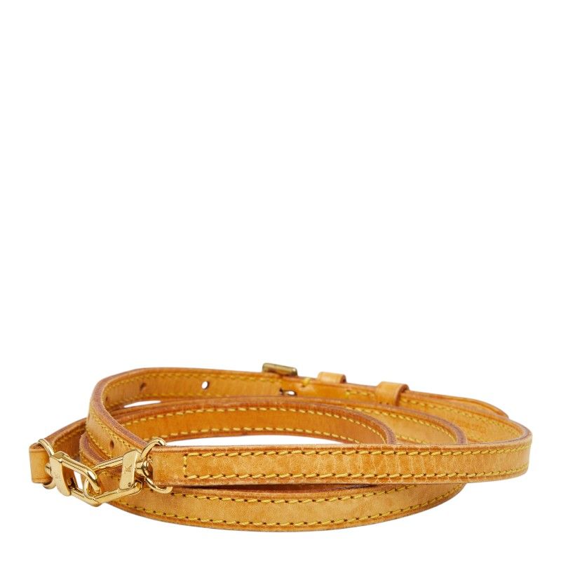 Louis Vuitton Shoulder Strap Brown Leather — view 2
