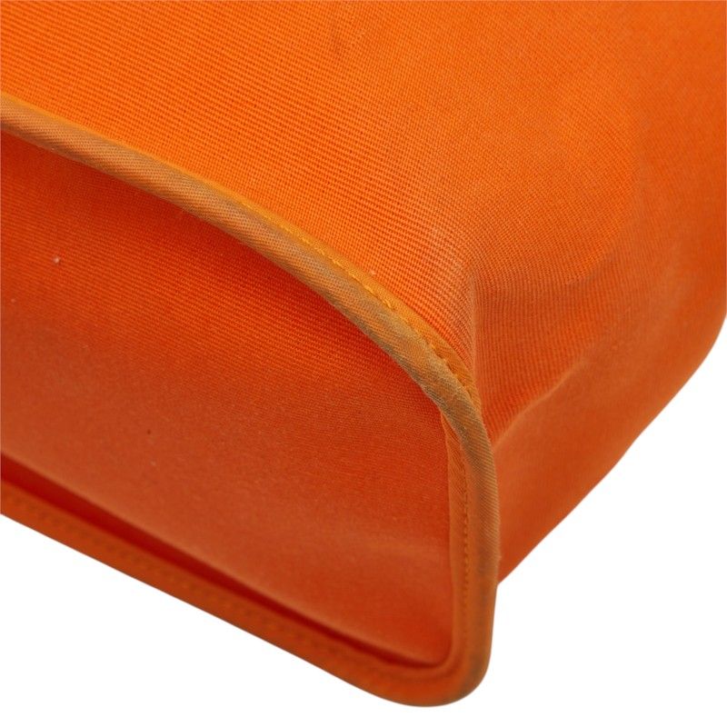 Hermes Kabak Elan PM Tote Bag Orange Toile Officier Leather — view 6