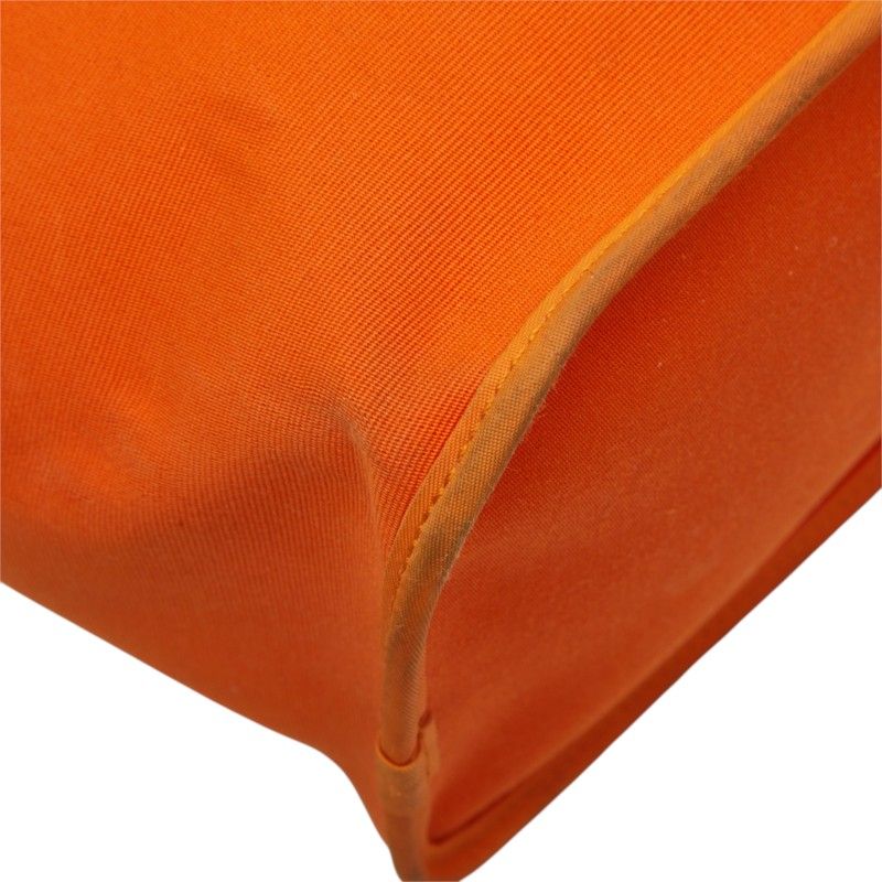 Hermes Kabak Elan PM Tote Bag Orange Toile Officier Leather — view 7