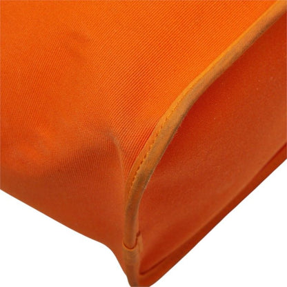 Hermes Kabak Elan PM Tote Bag Orange Toile Officier Leather — view 7