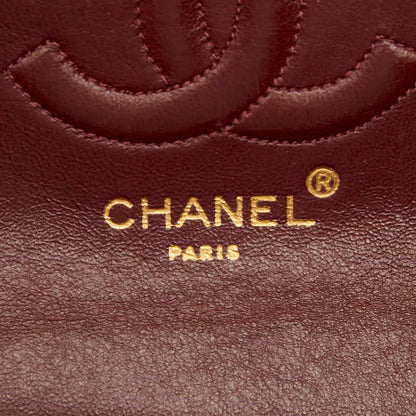 Chanel Vintage Quilted CC Logo Chain Shoulder Bag Black Gold Cotton Leather — view 5