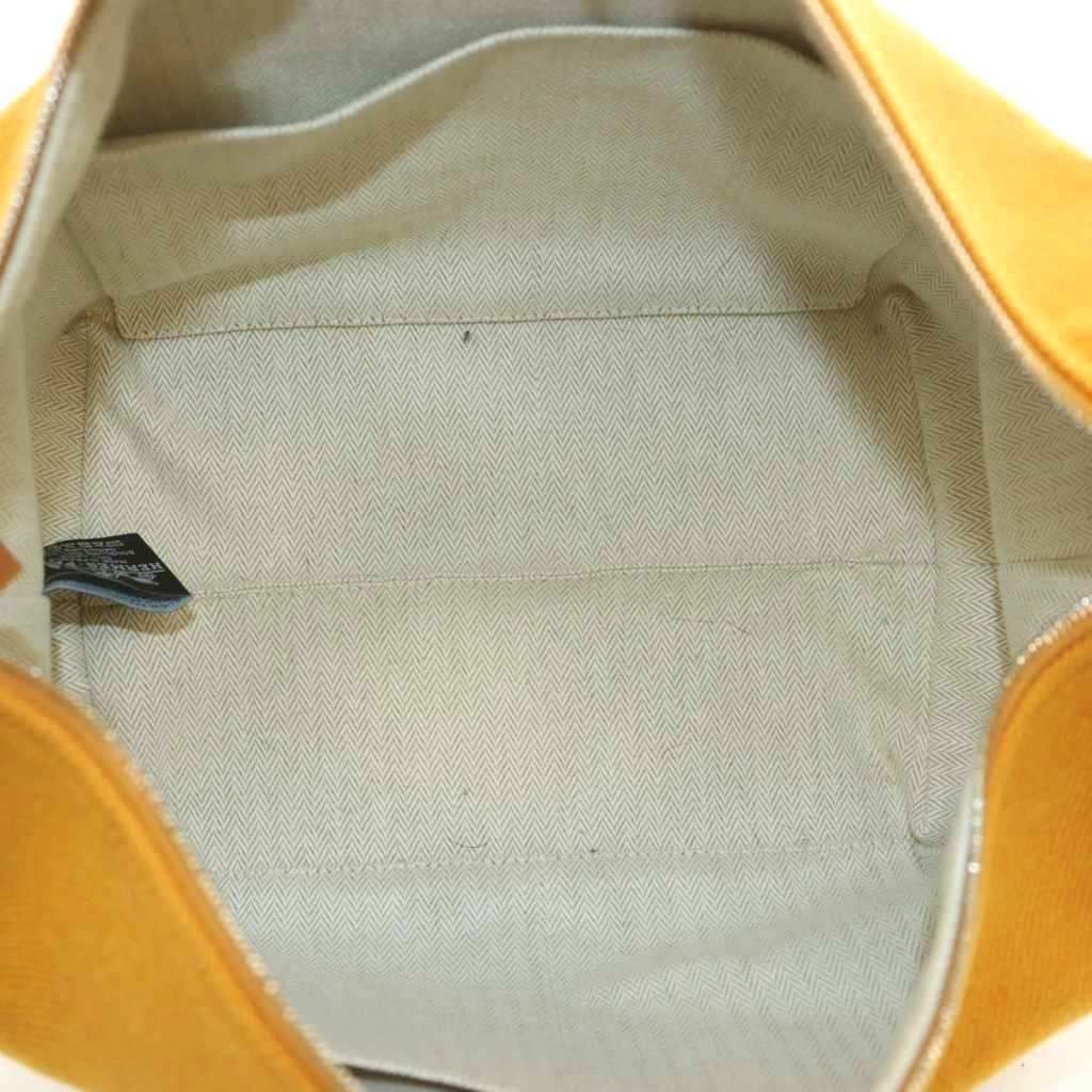 Hermes Brid-a-brac GM Pouch Rocabar Handbag Wool H Logo Orange Brown BB — view 5