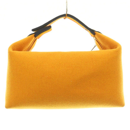 Hermes Brid-a-brac GM Pouch Rocabar Handbag Wool H Logo Orange Brown BB — view 3