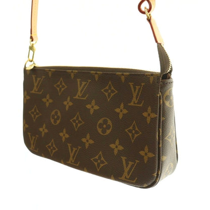 Louis Vuitton Monogram Pochette Accessoires Handbag Pouch Canvas Logo Brown BB — view 2