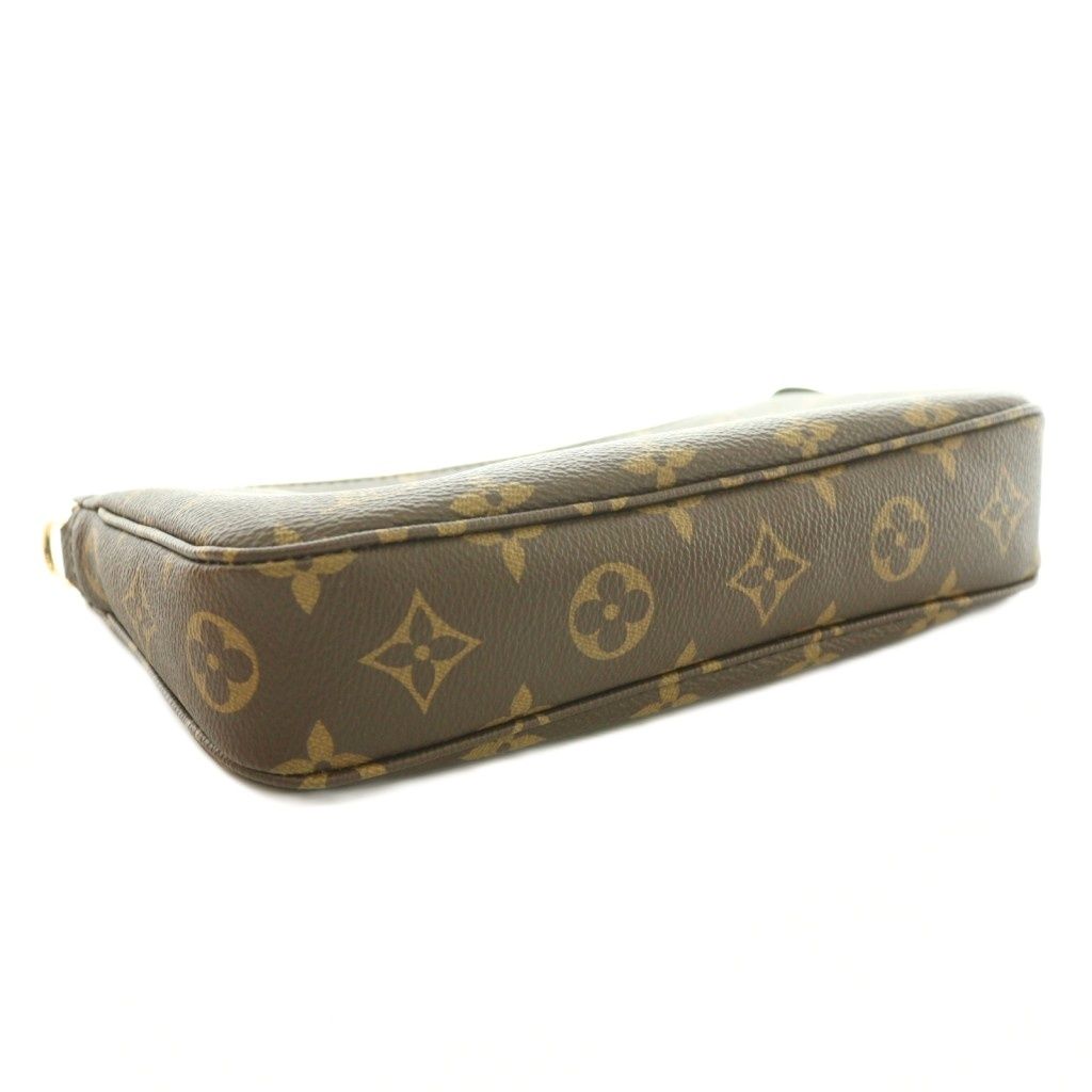 Louis Vuitton Monogram Pochette Accessoires Handbag Pouch Canvas Logo Brown BB — view 7