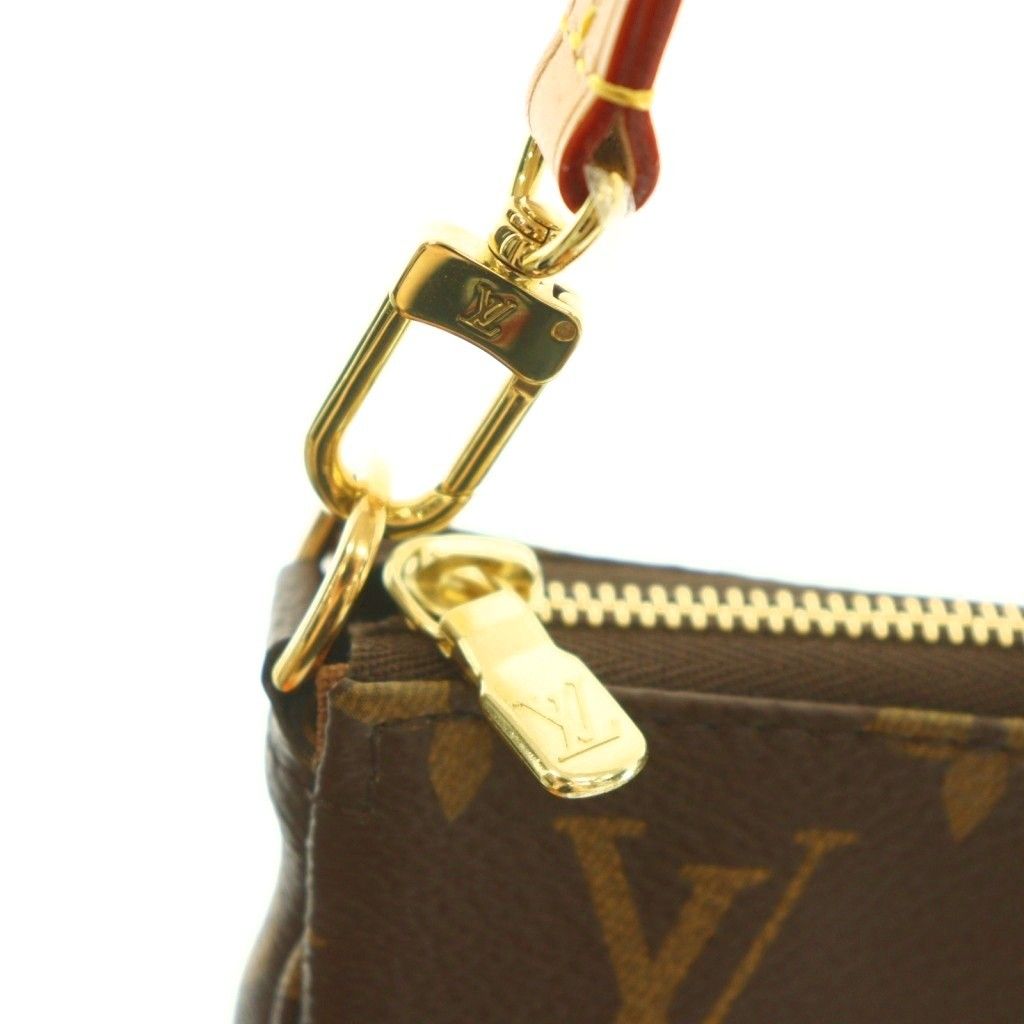 Louis Vuitton Monogram Pochette Accessoires Handbag Pouch Canvas Logo Brown BB — view 8