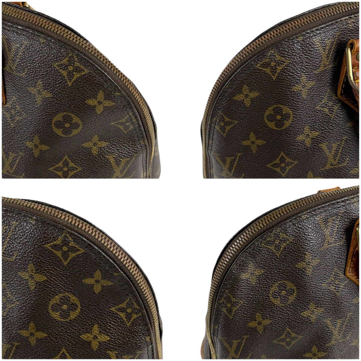 Louis Vuitton Alma PM Handbag Dome Shape Monogram Pattern Brown Lambskin Top — view 5
