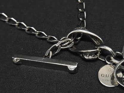 Gucci Necklace Crest Heart Silver Pendant Toggle — view 5
