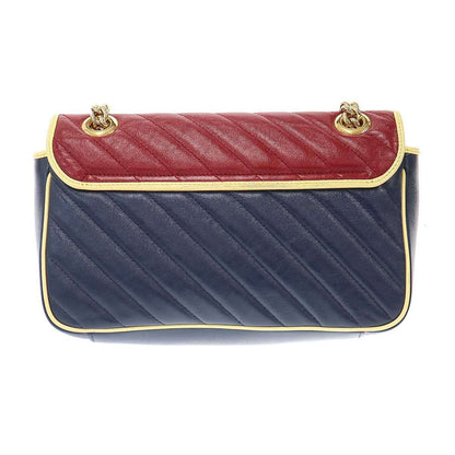 Gucci GG Marmont Medium Shoulder Bag Navy — view 2