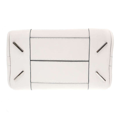 Loewe Amazona 75 Small Leather Shoulder Bag White — view 4