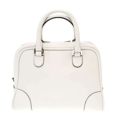 Loewe Amazona 75 Small Leather Shoulder Bag White
