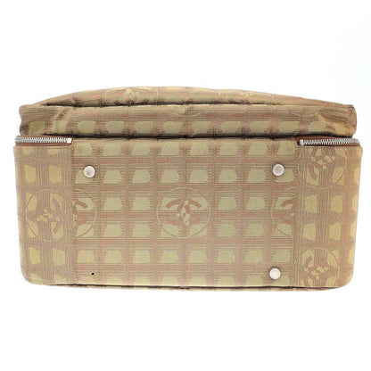 Chanel New Travel Line CC Logo Shoulder Boston Bag Khaki — view 4