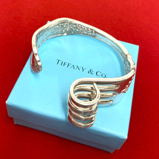 Tiffany & Co Vintage Cutlery Bangle Bracelet Silver