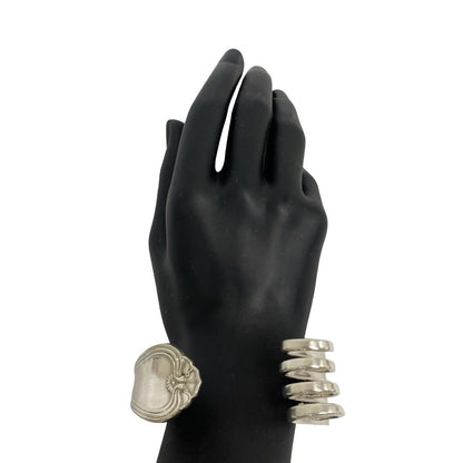 Tiffany & Co Vintage Cutlery Bangle Bracelet Silver — view 2