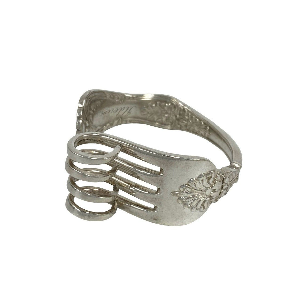 Tiffany & Co Vintage Cutlery Bangle Bracelet Silver — view 4