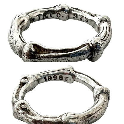Tiffany & Co Vintage Bamboo Ring 925 Sterling Silver — view 3