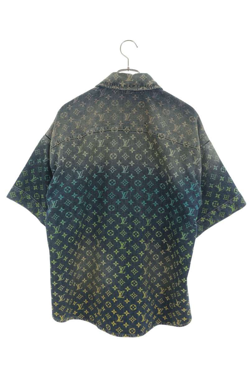 Louis Vuitton Rainbow Monogram Short Sleeve Denim Shirt — view 2