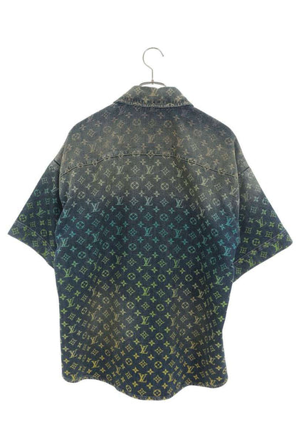 Louis Vuitton Rainbow Monogram Short Sleeve Denim Shirt — view 2