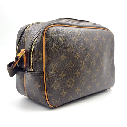Louis Vuitton Reporter PM Monogram Leather Brown Light Shoulder Bag Gold — view 2