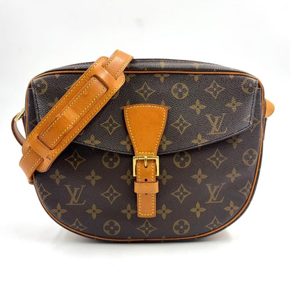 Louis Vuitton Jeune Fille GM Monogram Leather Brown Light Shoulder Bag Gold