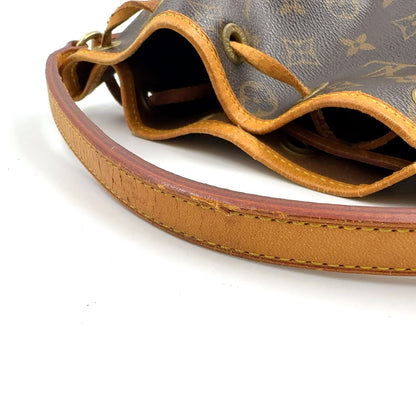 Louis Vuitton Mini Noe Monogram Leather Brown Light Handbag Gold — view 6