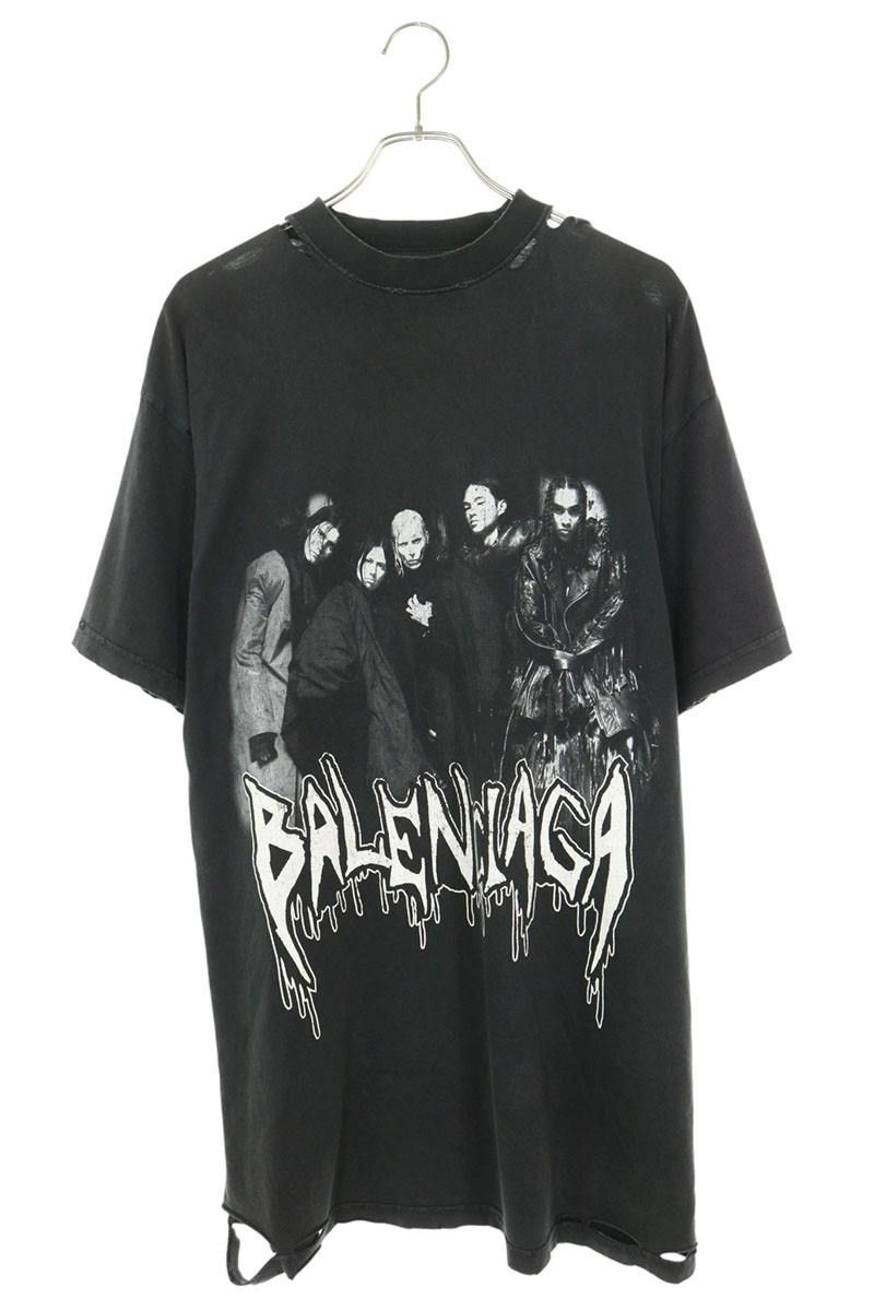 Balenciaga Metal Heads Vintage Wash T-Shirt
