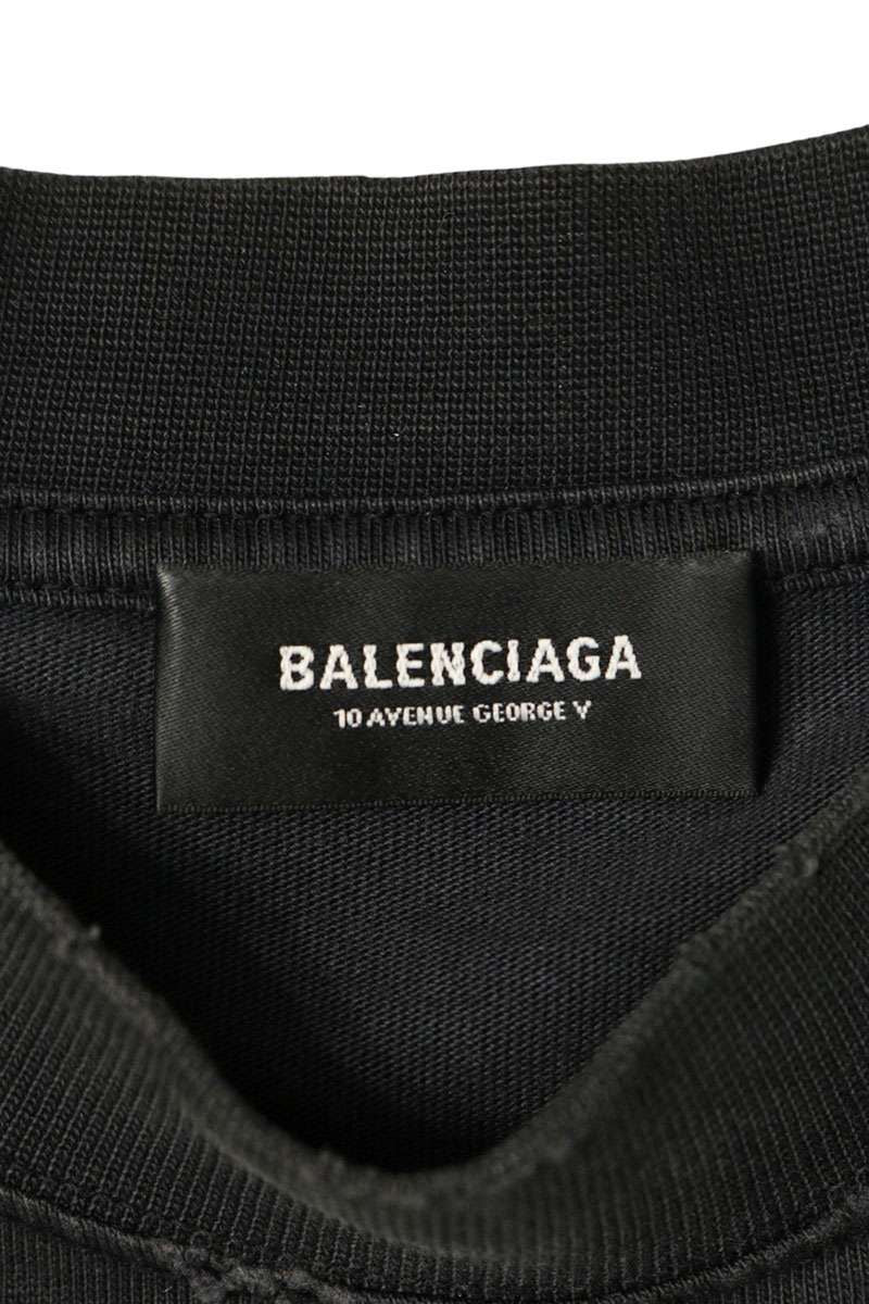Balenciaga Metal Heads Vintage Wash T-Shirt — view 3