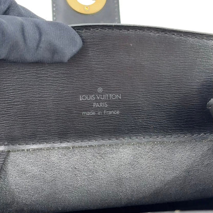 Louis Vuitton Cluny Epi Noir Leather Black Shoulder Bag Gold — view 4