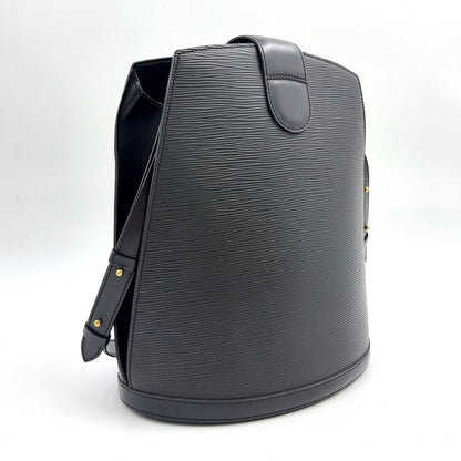 Louis Vuitton Cluny Epi Noir Leather Black Shoulder Bag Gold — view 2