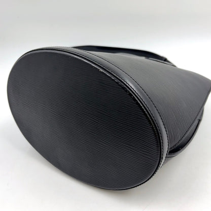 Louis Vuitton Cluny Epi Noir Leather Black Shoulder Bag Gold — view 8