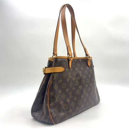 Louis Vuitton Batignolles Horizon Monogram Leather Brown Light Tote Bag Gold — view 2