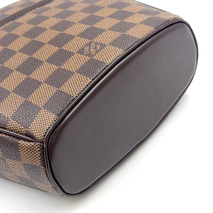 Louis Vuitton Ipanema PM Damier Ebene Leather Brown Shoulder Bag Gold — view 5