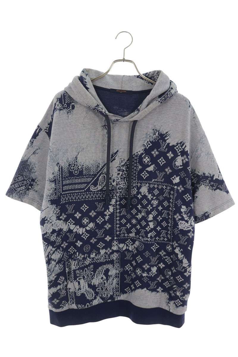 Louis Vuitton Monogram Bandana Short Sleeve Hoodie XL