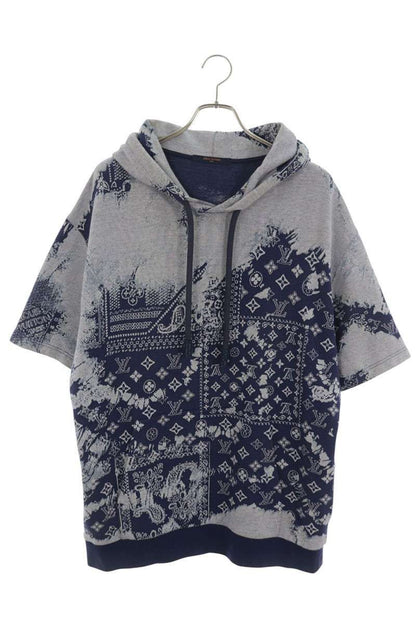 Louis Vuitton Monogram Bandana Short Sleeve Hoodie XL
