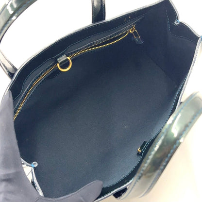 Louis Vuitton Wilshire PM Monogram Vernis Blue Infini Patent Leather Dark Green — view 3