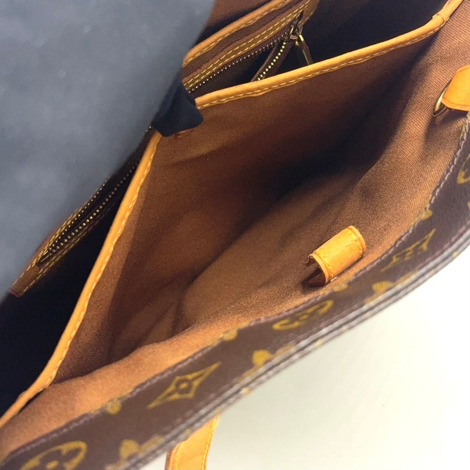Louis Vuitton Vavin GM Monogram Leather Brown Light Tote Bag Gold — view 7