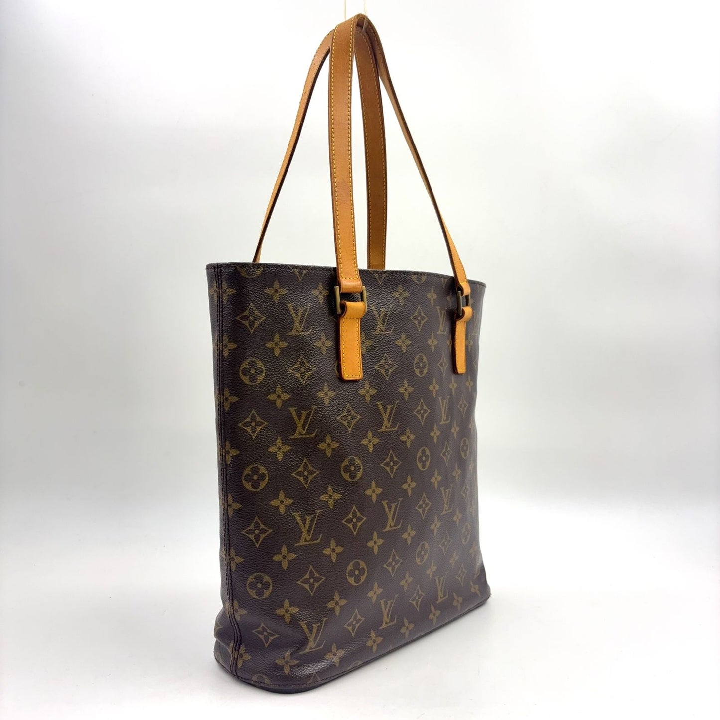 Louis Vuitton Vavin GM Monogram Leather Brown Light Tote Bag Gold — view 2