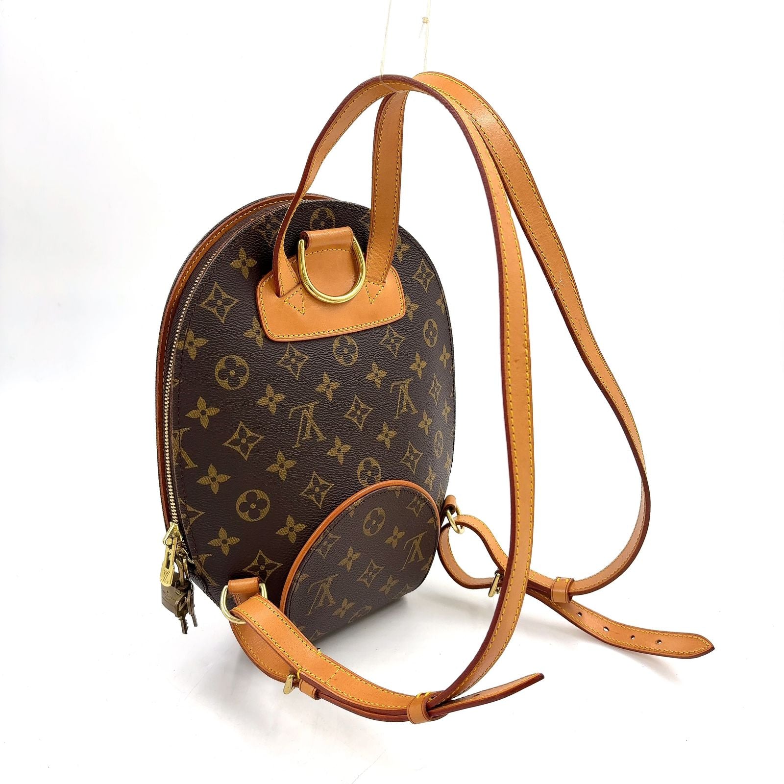 Louis Vuitton Ellipse Sac a Dos Monogram Leather Brown Light Backpack Gold — view 2