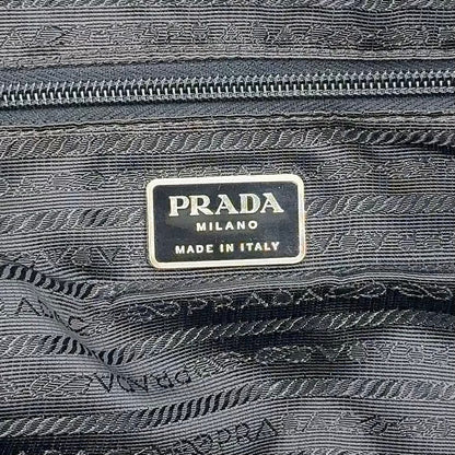 Prada Nylon Black Business Bag Silver — view 4