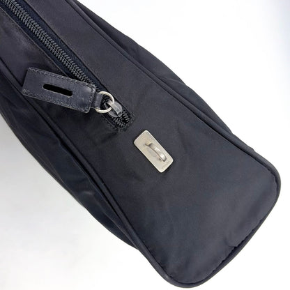 Prada Nylon Black Business Bag Silver — view 8