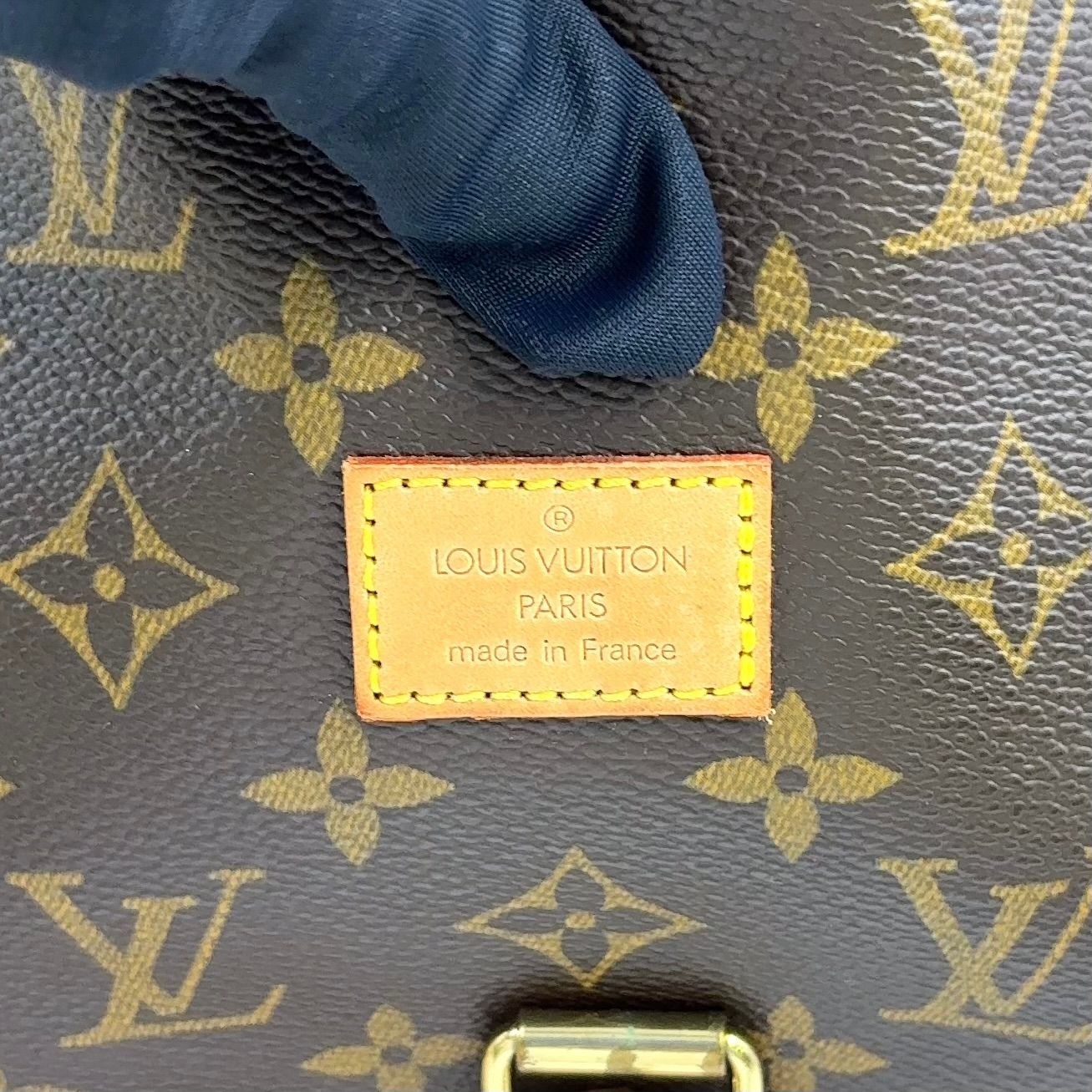 Louis Vuitton Saumur 30 Monogram Leather Brown Light Shoulder Bag Gold — view 5