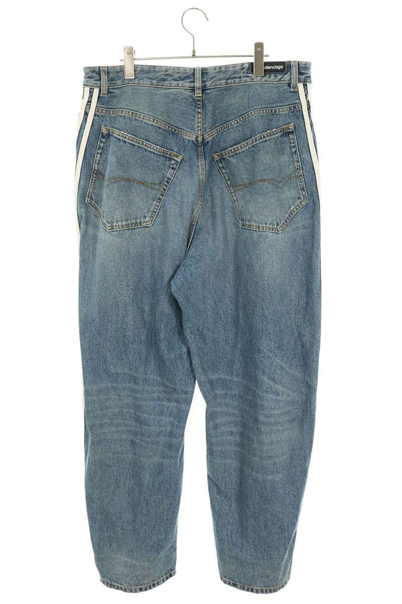 Balenciaga Adidas Side Line Baggy Denim Pants — view 2