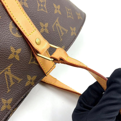 Louis Vuitton Sac Shopping Monogram Leather Brown Light Tote Bag Gold — view 6