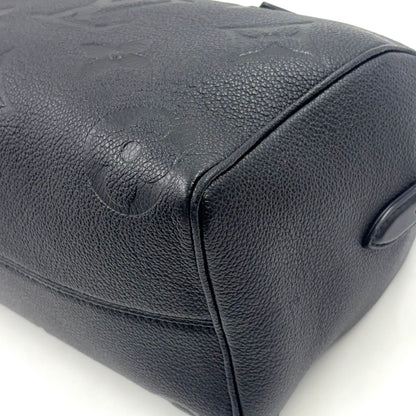 Louis Vuitton Speedy Bandouliere 25 Gray Leather Black Handbag Gold — view 7