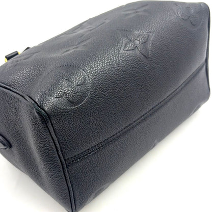 Louis Vuitton Speedy Bandouliere 25 Gray Leather Black Handbag Gold — view 5