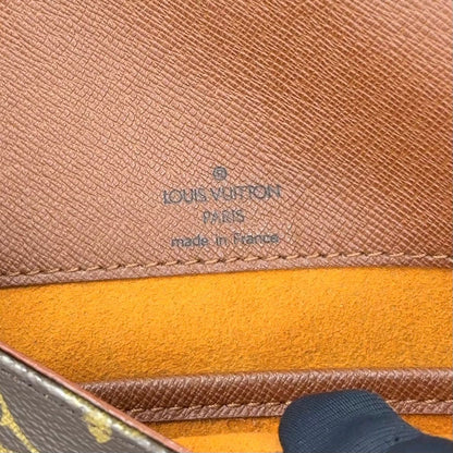 Louis Vuitton Musette Salsa Short Strap Monogram Leather Brown Light Shoulder — view 4