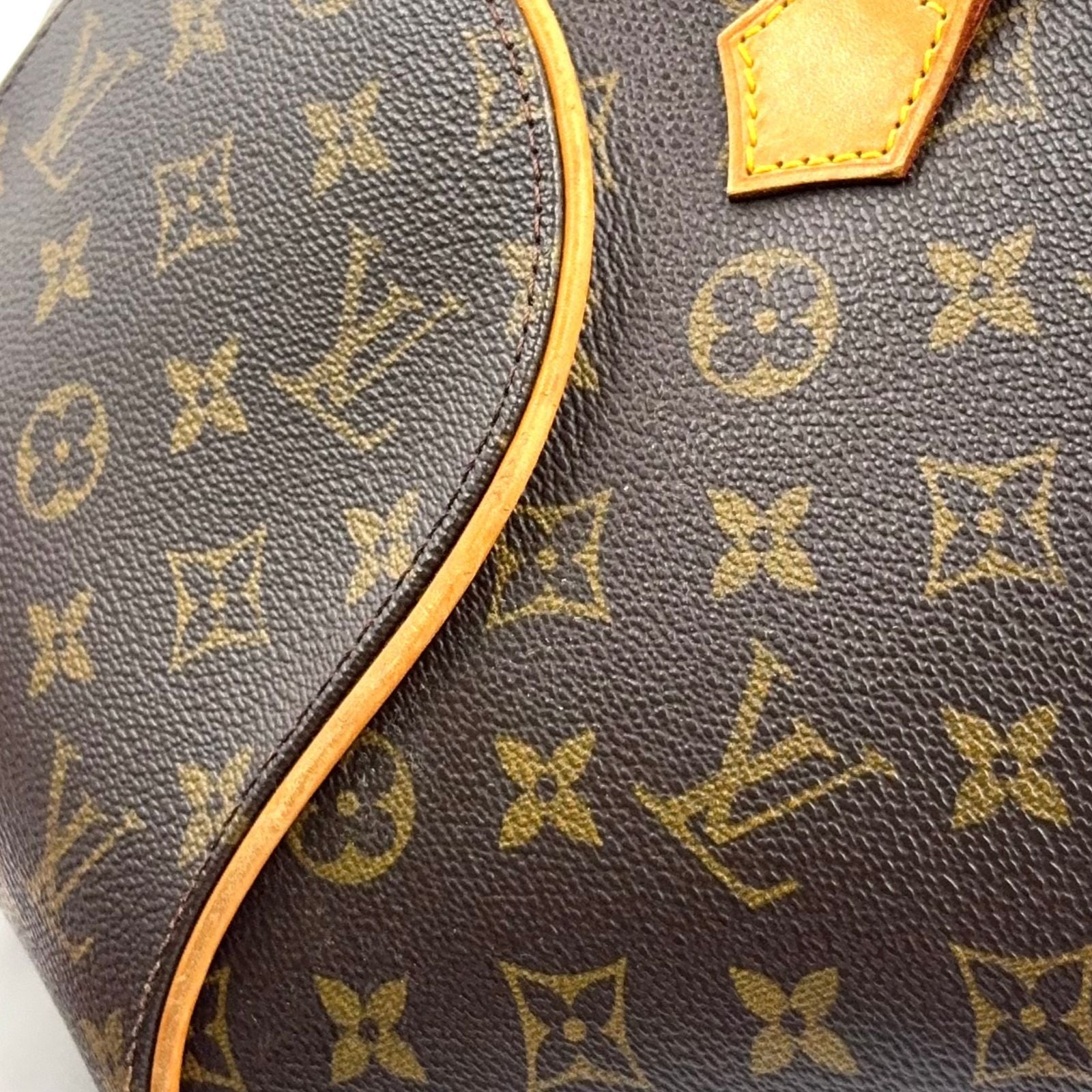 Louis Vuitton Ellipse PM Leather Brown Handbag Gold — view 8