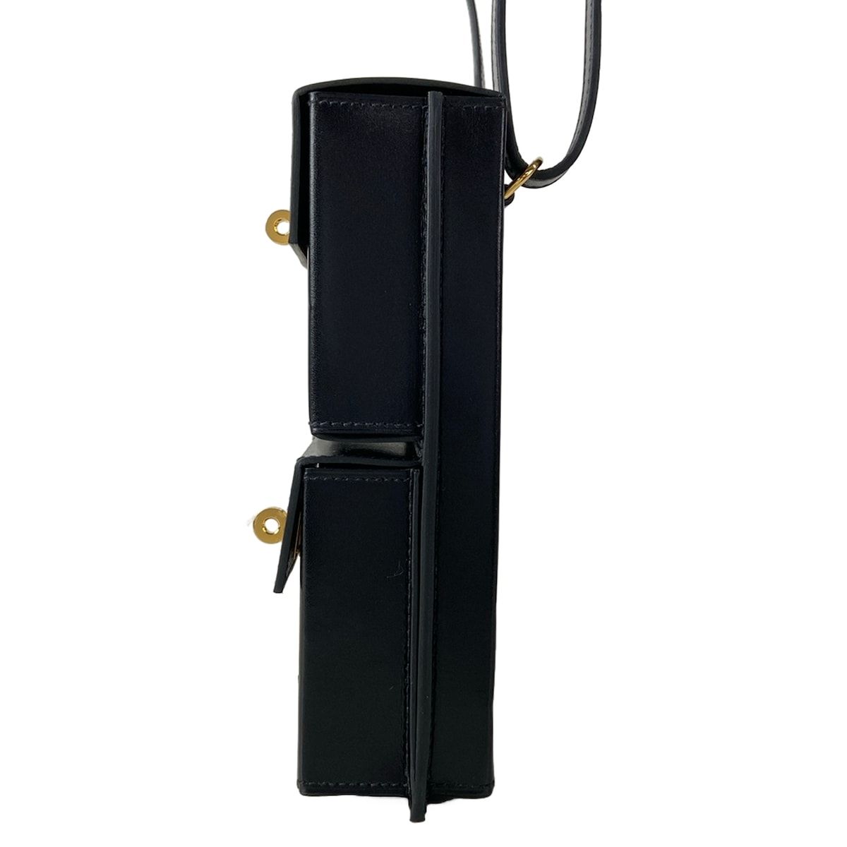 Hermes Shoulder Bag Kelly Multi Pocket to Go Black Gold — view 4
